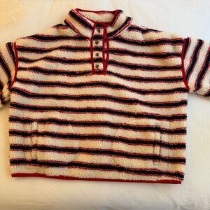 Eleven Eleven Striped Fleece Pullover Size M